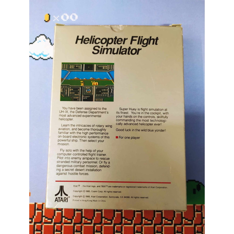 Super Huey Helicopter Flight Simulator Atari 7800 - immagine 3