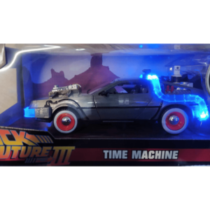 Back To The Future Part 3: Delorean Time Machine 1:24 With Lights - immagine 2