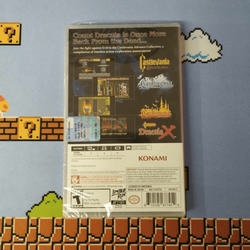 Castlevania Advance Collection Classic Ed Harmony of Dissonance Cover Limited Run Nintendo Switch Eu - immagine 2