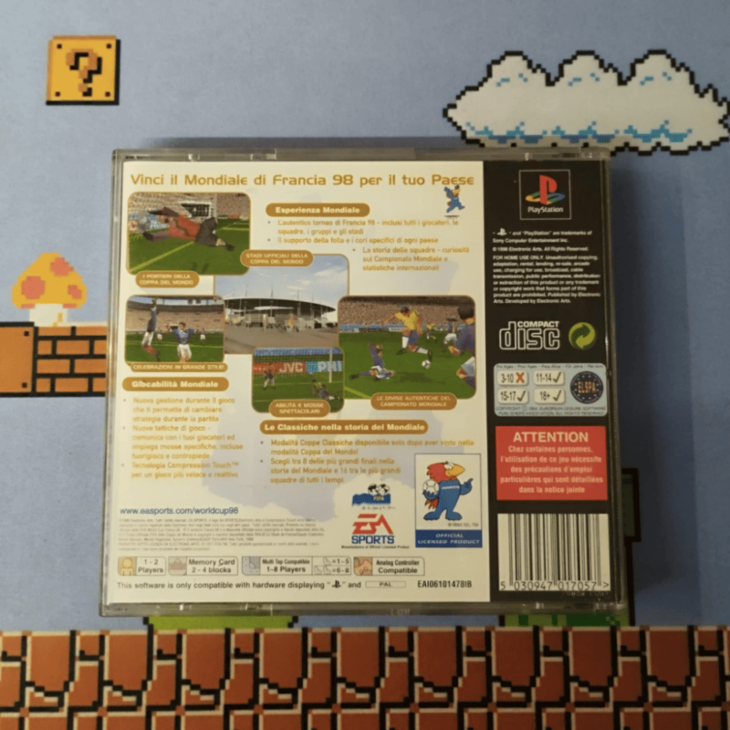 World Cup 98 Ps1 Playstation 1 Pal Ita - immagine 2