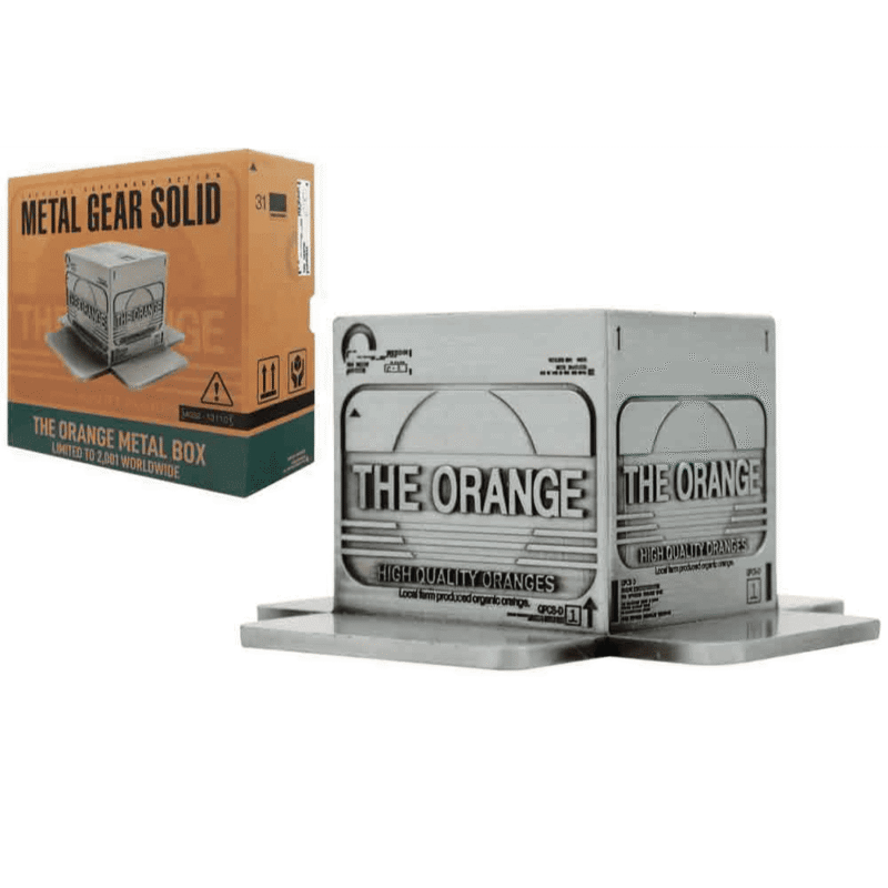 Metal Gear Solid Cardboard Box Metal Replica