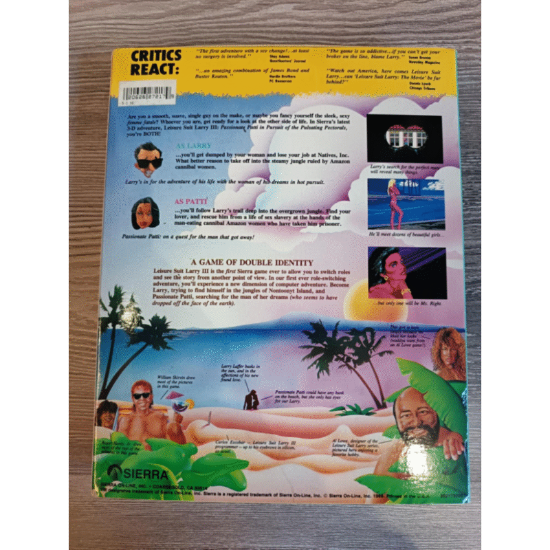 Leisure Suit Larry III Passionate Patti in Pursuit of the Pulsating Pectorals Amiga 500 - immagine 2