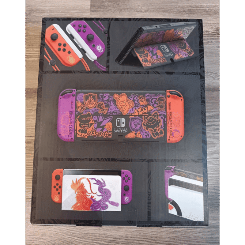 Nintendo Switch Oled Pokemon Scarlatto e Violetto Edizione Speciale Usato - immagine 2