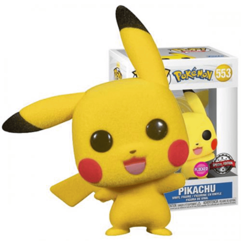 Pikachu 553 Flocked Pokemon Special Edition Funko Pop!