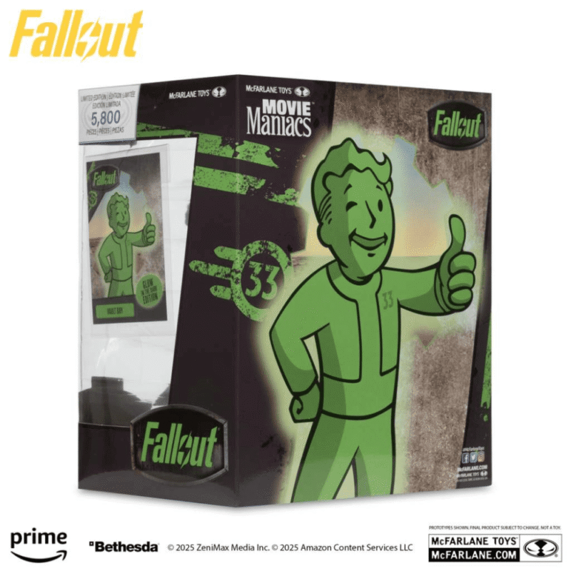 Fallout TV Movie Maniacs Vault Boy 13cm Glow in the Dark - immagine 3