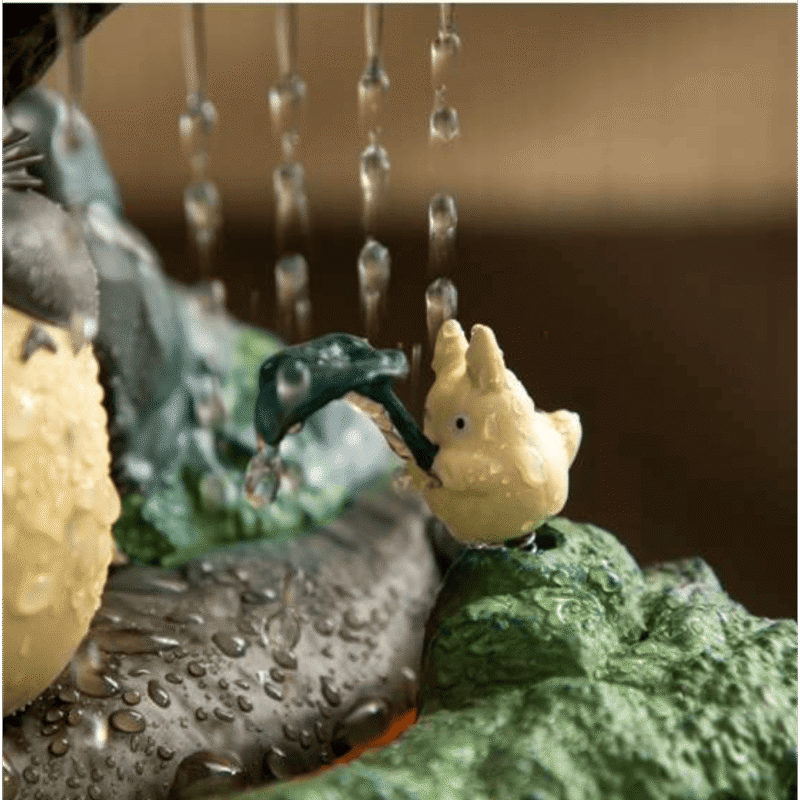 Totoro Bonsai Water Garden Kasajuku Diorama Statue - immagine 4