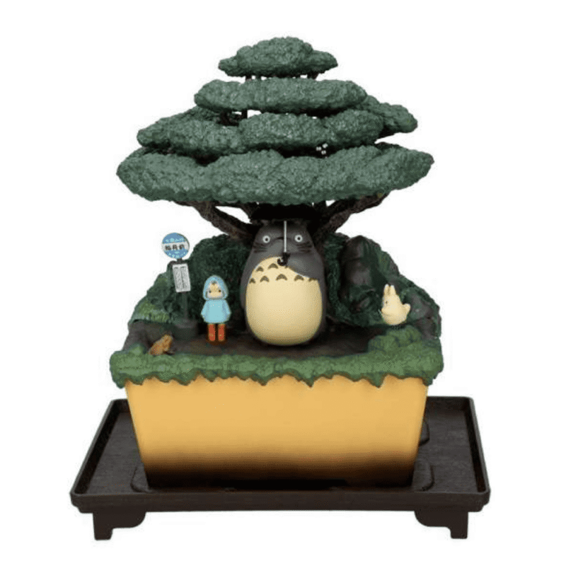 Totoro Bonsai Water Garden Kasajuku Diorama Statue - immagine 3