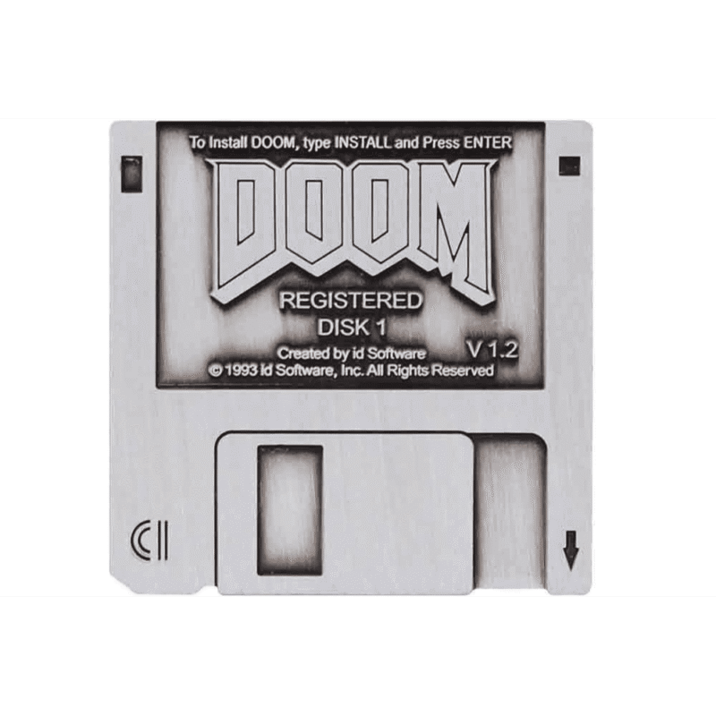Doom Floppy Disk Pin Badge - immagine 2