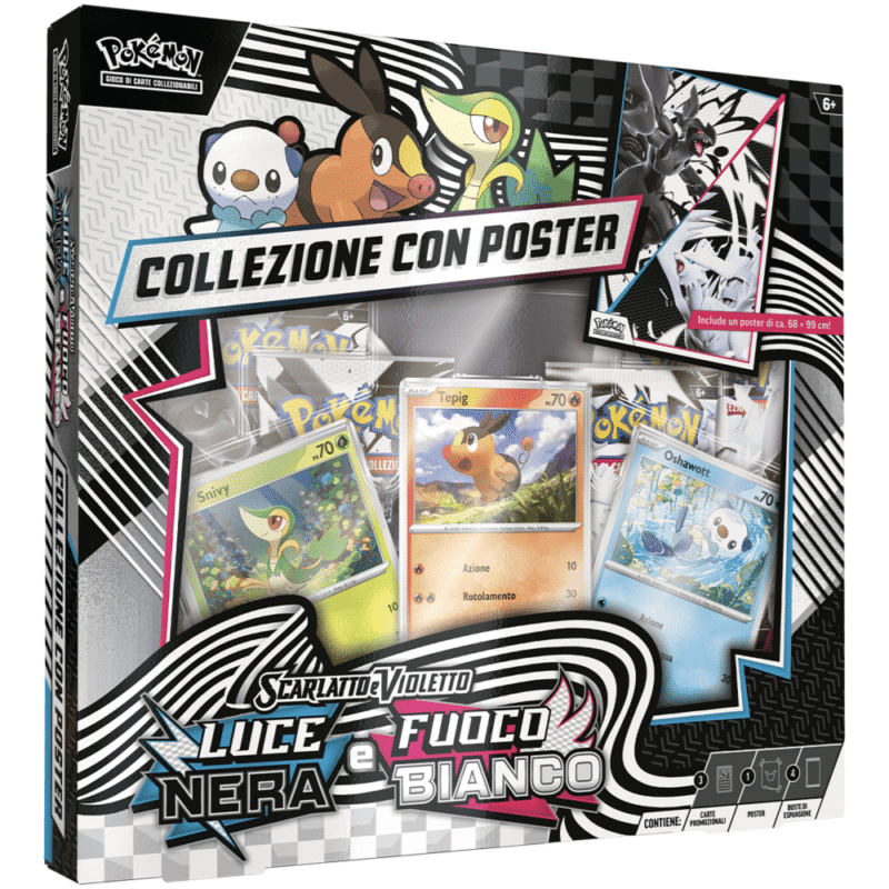 Collezione con Poster Luce Nera e Fuoco Bianco