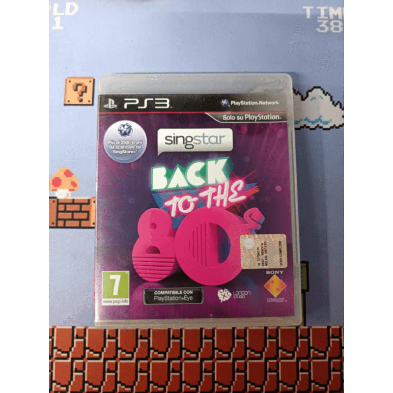 SingStar Back to the 80's Ps3 Playstation 3 Pal Ita