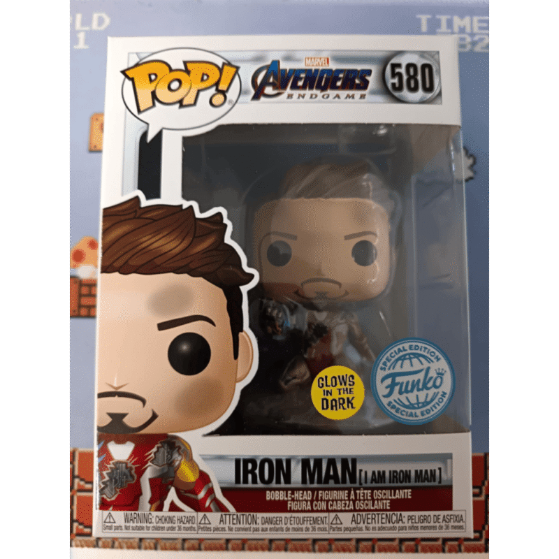 I am Iron Man 580 Marvel Avengers Endgame Special Edition Glow in the Dark Funko Pop!