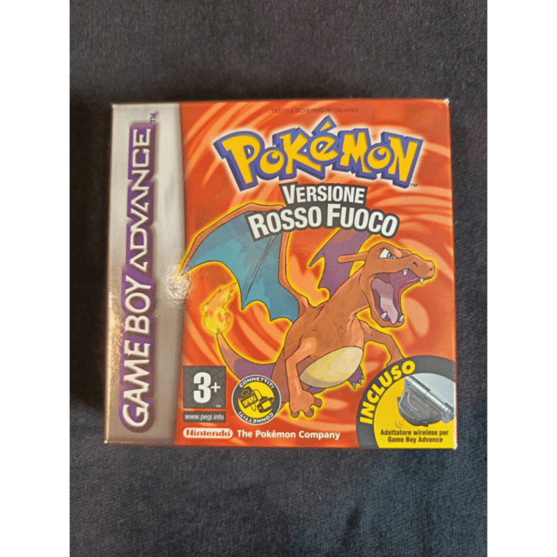 Pokemon Versione Rosso Fuoco Nintendo GameBoy Advance GBA Pal Ita