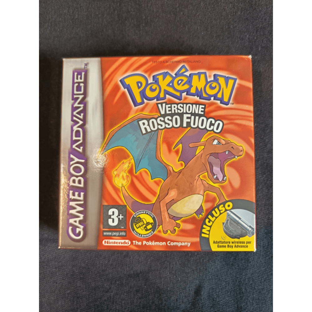 Pokemon Versione Rosso Fuoco Nintendo GameBoy Advance GBA Pal Ita