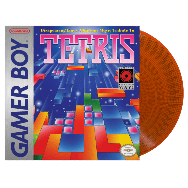 Gamer Boy Disappearing Lines Chiptune Music Tribute To Tetris (Limited Edition) (Translucent Orange Vinyl/Zeotrope Vinyl) Vinile