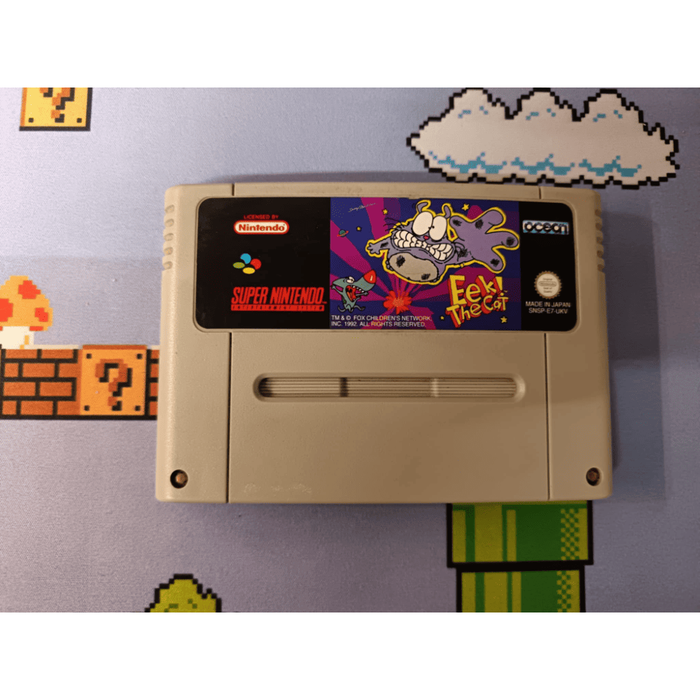 Eek! The Cat Super Nintendo Super NES SNES Pal Ukv