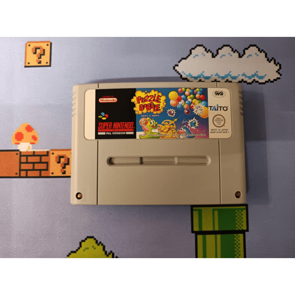 Puzzle Bobble Super Nintendo Super NES SNES Pal Noe