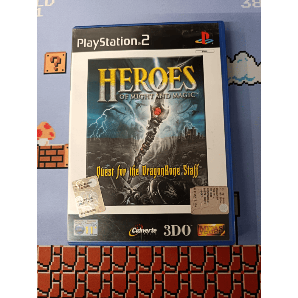 Heroes of Might and Magic Quest for the DragonBone Staff Ps2 Playstation 2 Pal Ita