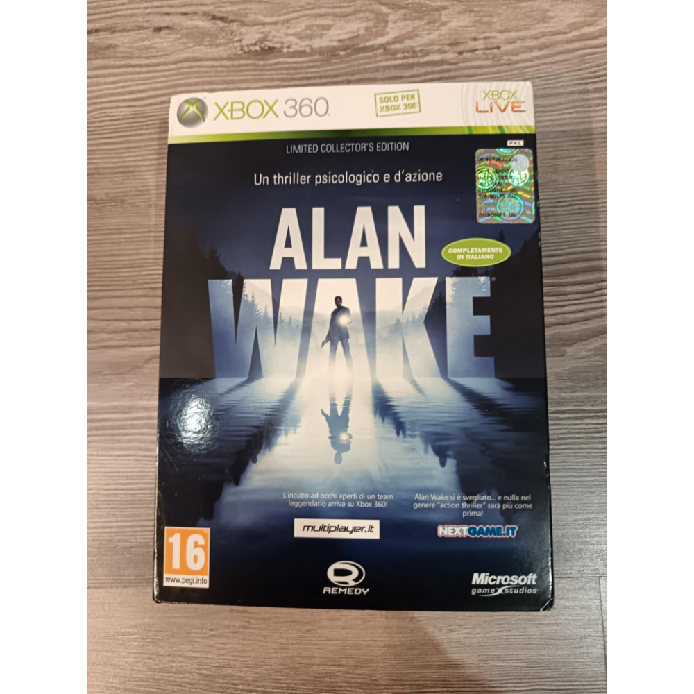 Alan Wake Limited Collectorās Edition Xbox 360 Pal Ita