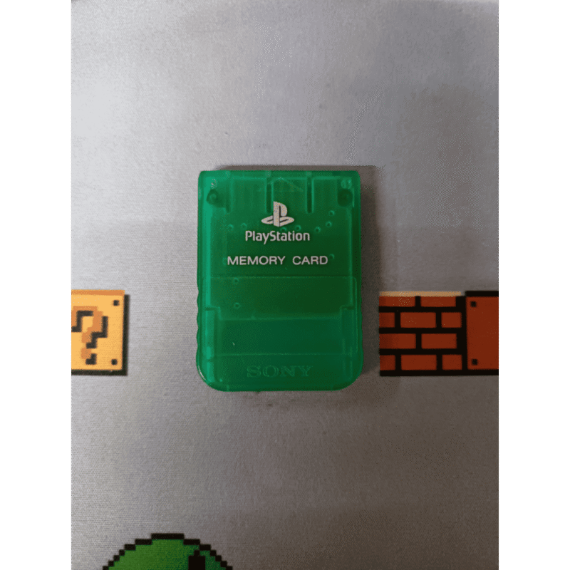 Memory Card Sony Playstation 1 Ps1 Verde Trasparente