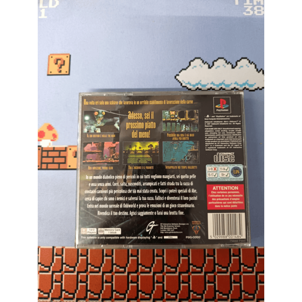 Oddworld Abe’s Oddysee Ps1 Playstation 1 Pal Ita - immagine 2