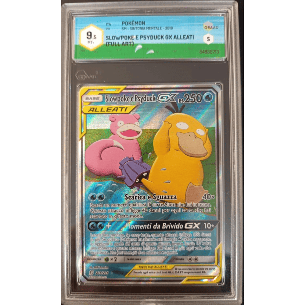 Slowpoke e Psyduck GX Alleati 218/236 Sintonia Mentale Ita Graad 9.5