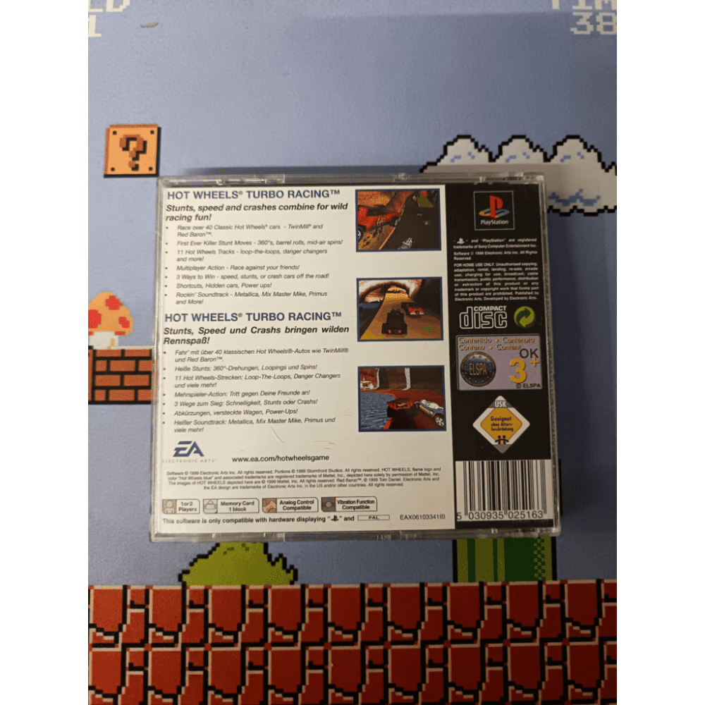Hot Wheels Turbo Racing Ps1 Playstation 1 Pal Eng - immagine 2
