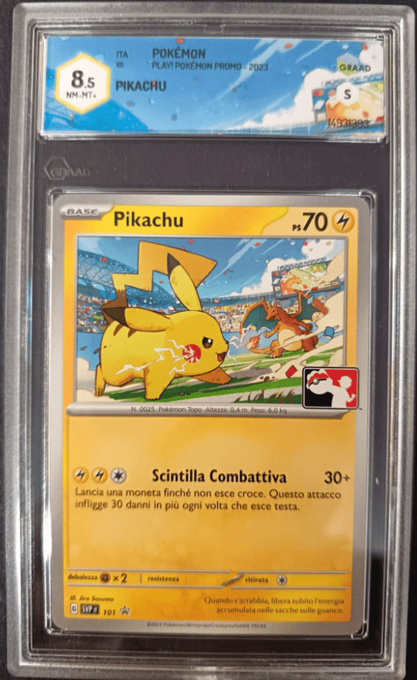 Pikachu 101 Play! Pokemon Promo Ita Graad 8.5