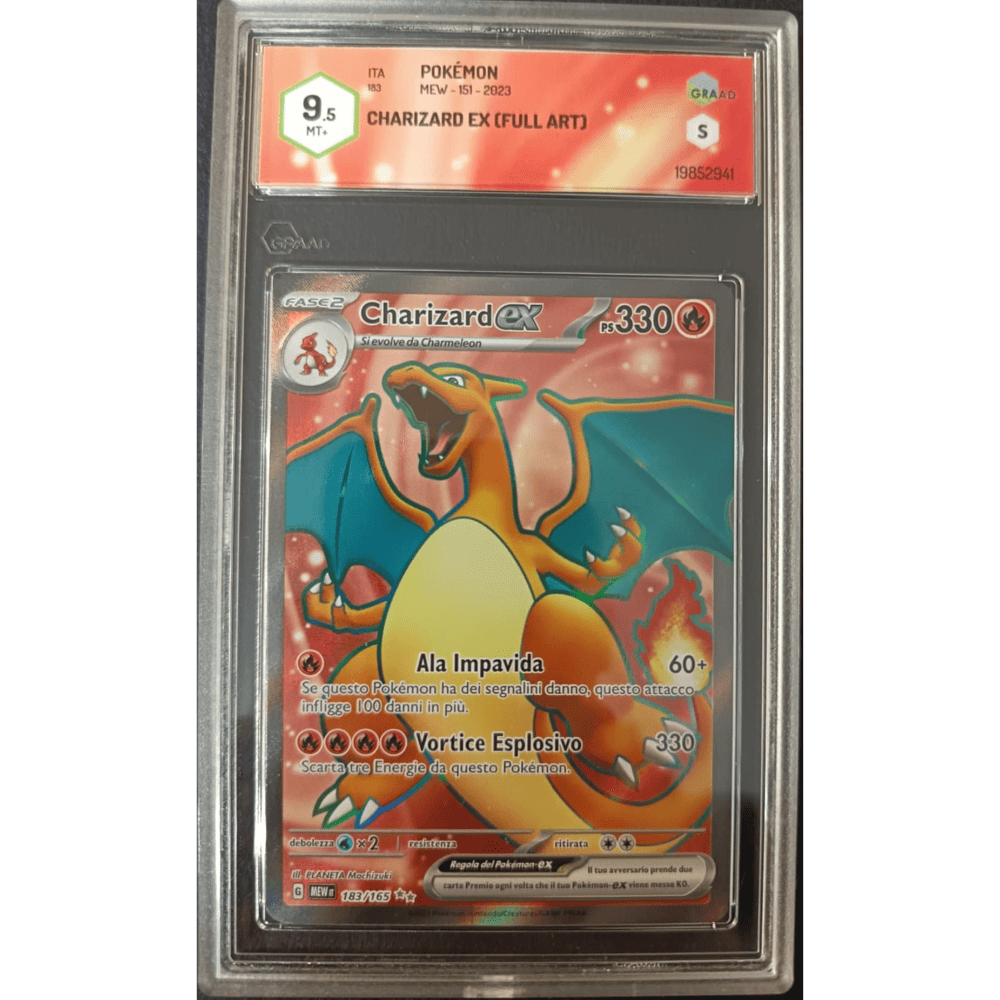 Charizard ex 183/165 Pokemon 151 Ita Graad 9.5