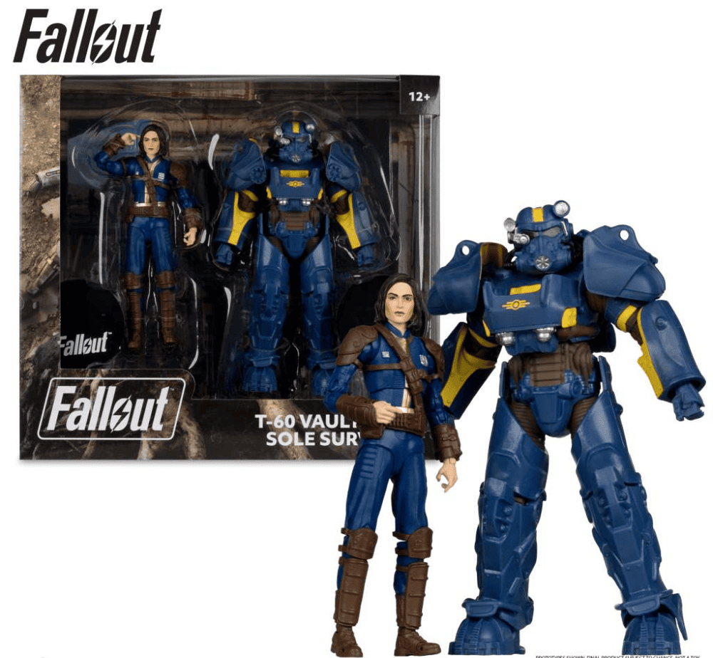 McFarlane Toys Fallout 76 T-60 Vault-Tec & Sole Survivor 2 Pack Action Figure