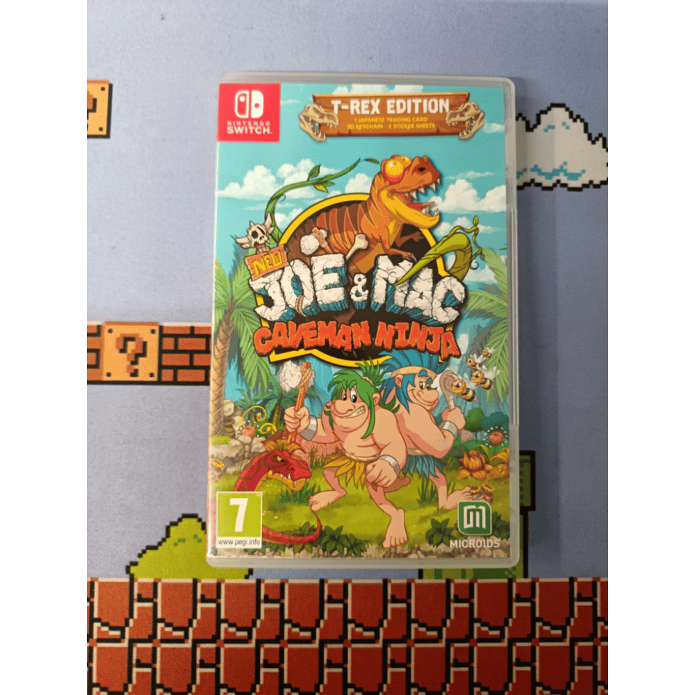 New Joe and Mac Caveman Edition T-Rex Edition Nintendo Switch Usato