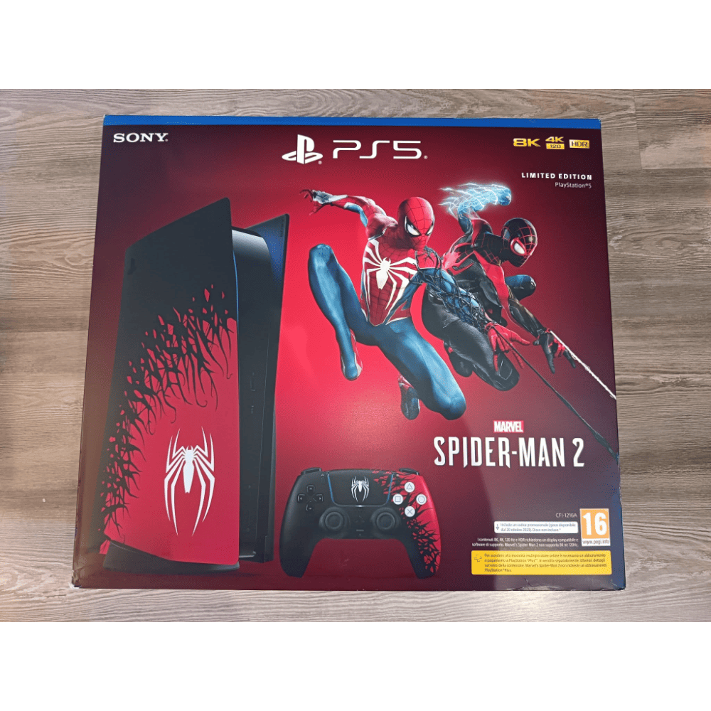 Sony Ps5 PlayStation 5 Marvel Spider-Man 2 Limited Edition con Lettore Console Usato