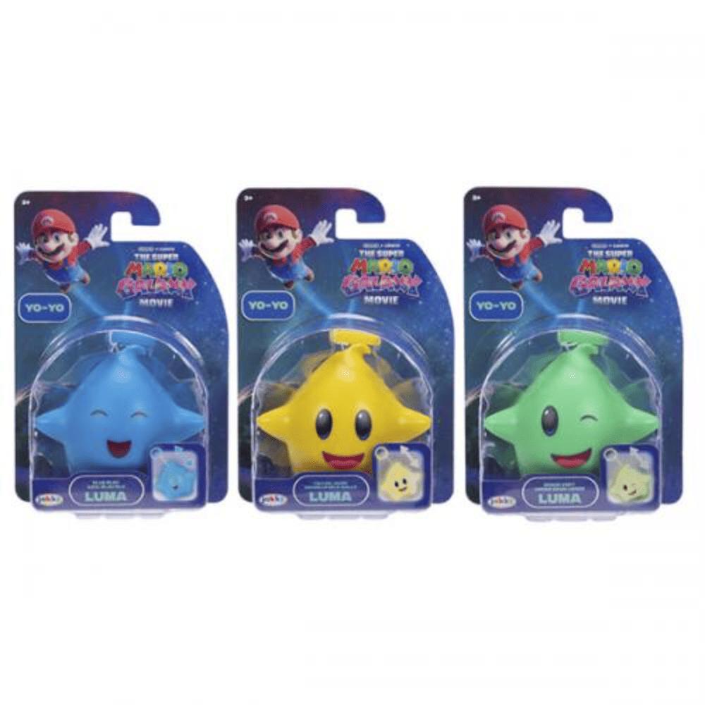 Super Mario Galaxy Movie Luma Star Yo-Yos Glow in the Dark