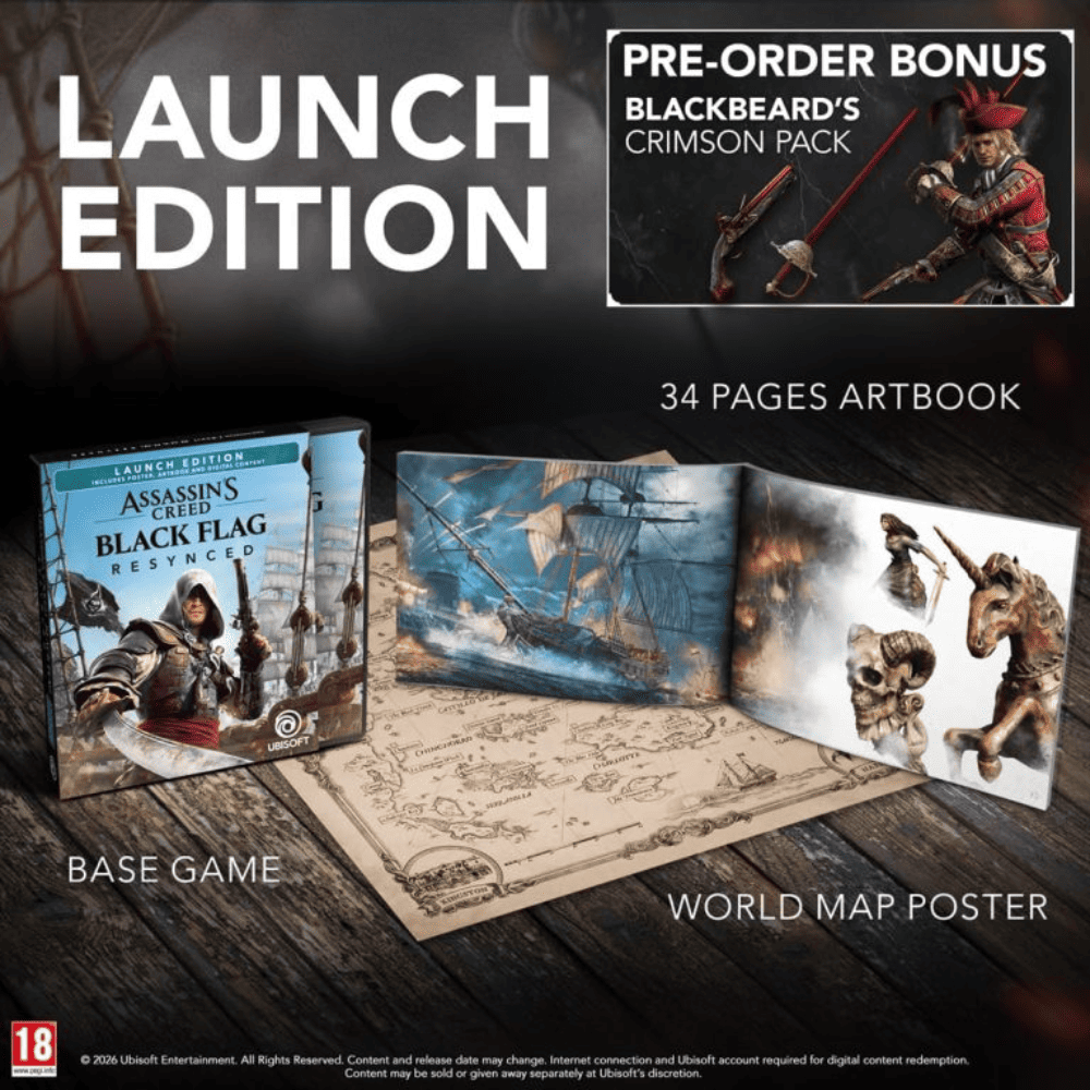 Assassin's Creed IV Black Flag Resynced Launch Edition Ps5 Playstation 5 Preordine - immagine 2