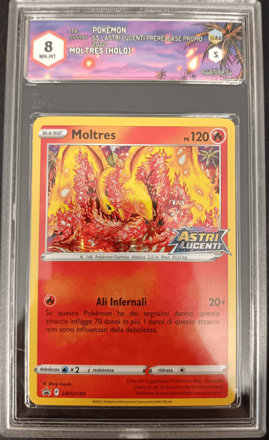 Moltres SWSH185 Astri Lucenti Stamped Ita Graad 8