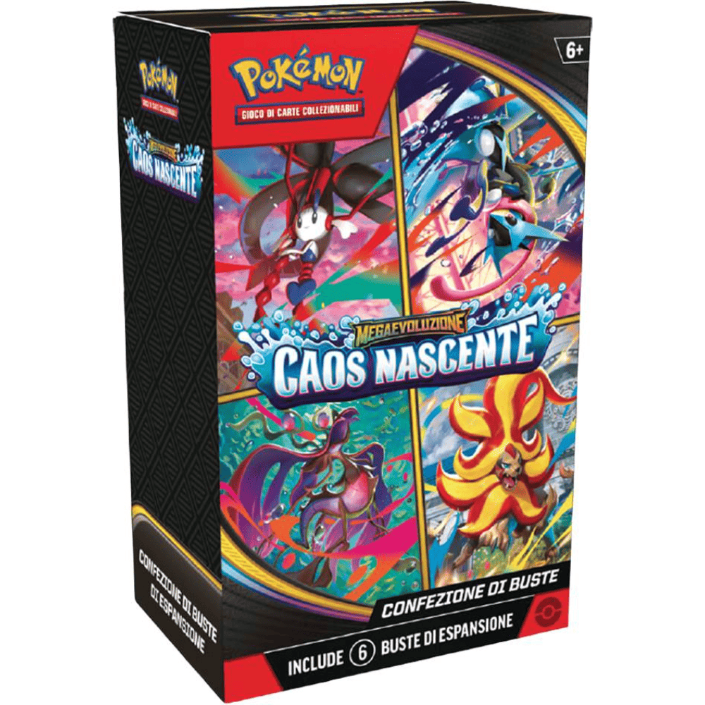 Pokemon Megaevoluzione Caos Nascente Bundle 6 Bustine